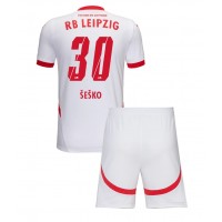 Fotbalové Dres RB Leipzig Benjamin Sesko #30 Dětské Domácí 2024-25 Krátký Rukáv (+ trenýrky)